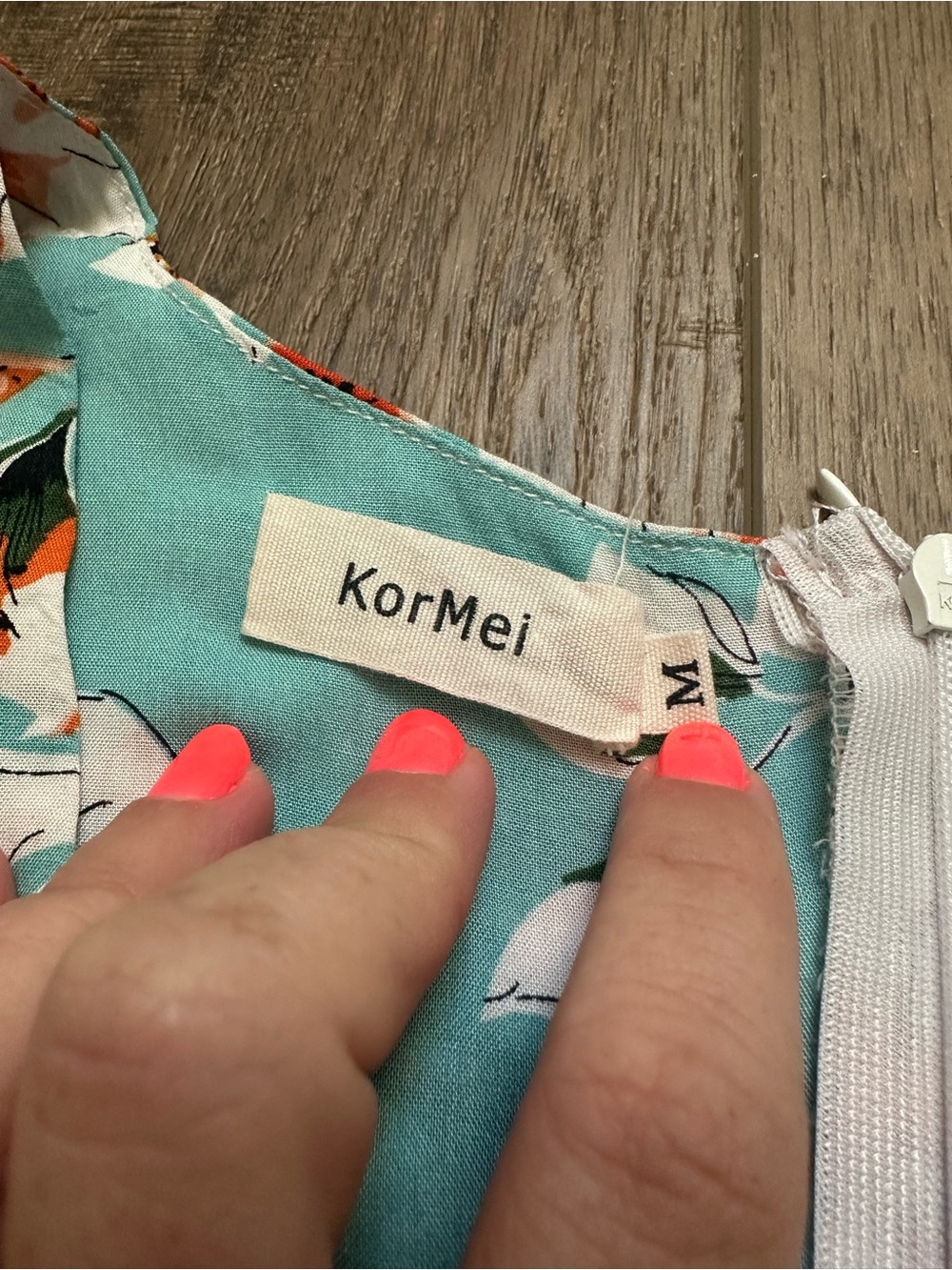 Kormei Women's Romper w/ Maxi Dress Overlay, Floral, Flowy, Whimsical, Medium - Picture 6 of 13